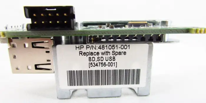 HP SD Card / USB Module for BL Servers 481051-001