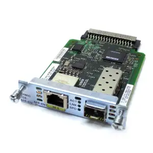EHWIC 1 port dual mode SFP(100M/1G) or GE(10M/100M/1G) Spare EHWIC-1GE-SFP-CU - Photo