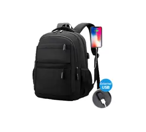 LAPTOP BACKPACK WITH EXTERNAL USB NEW - BPZ2110 - Photo