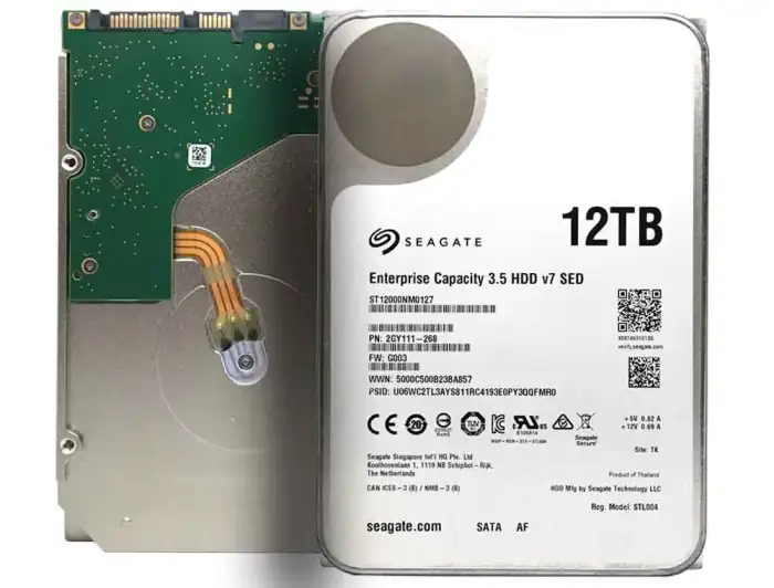 HDD SATA 12TB SEAGATE 256MB 6G 7.2K 3.5" - ST12000NM0127