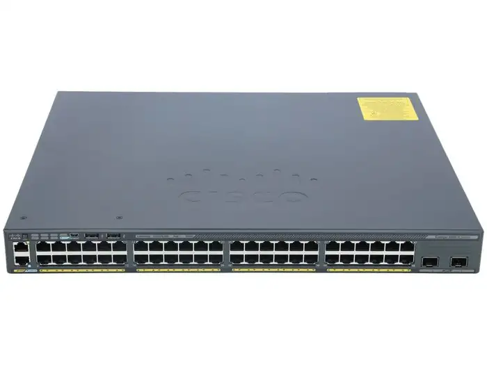 SWITCH ETH 48P 1GBE 4X1GBE SFP CISCO 2960X LAN Base POE+ 740W WS-C2960X-48FPS-L