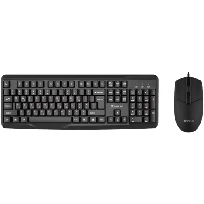 KEYBOARD-MOUSE XTRIKE-ME MK-207 WIRED USB BLACK EN-GR NEW