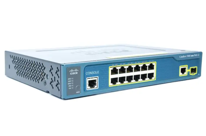 Catalyst 3560 12 10/100 PoE + 1 T/SFP WS-C3560-12PC-S