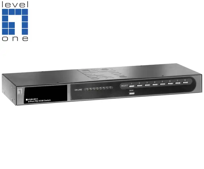 KVM SWITCH LEVELONE KVM-0811 8PORTS