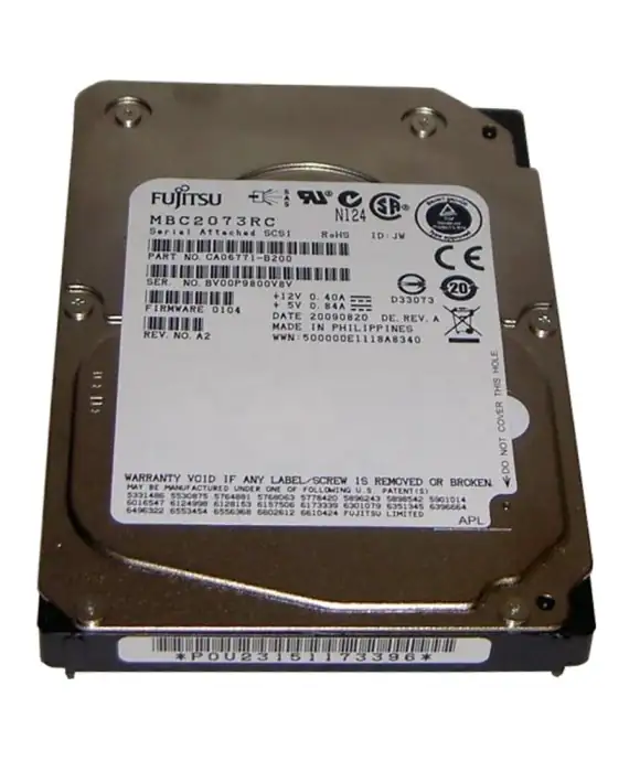 73GB SAS HDD 3G 15K 2.5in MBC2073RC