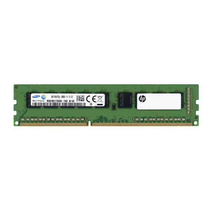 4GB HP PC3L-12800E DDR3-1600 2Rx8 CL11 ECC UDIMM 1.35V