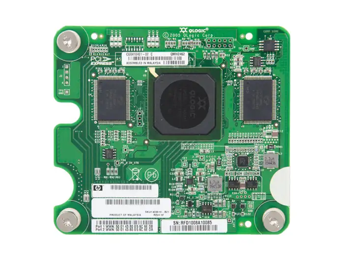 BLADE HBA FC HP QLOGIC QMH2462 4GB MEZZANINE CARD