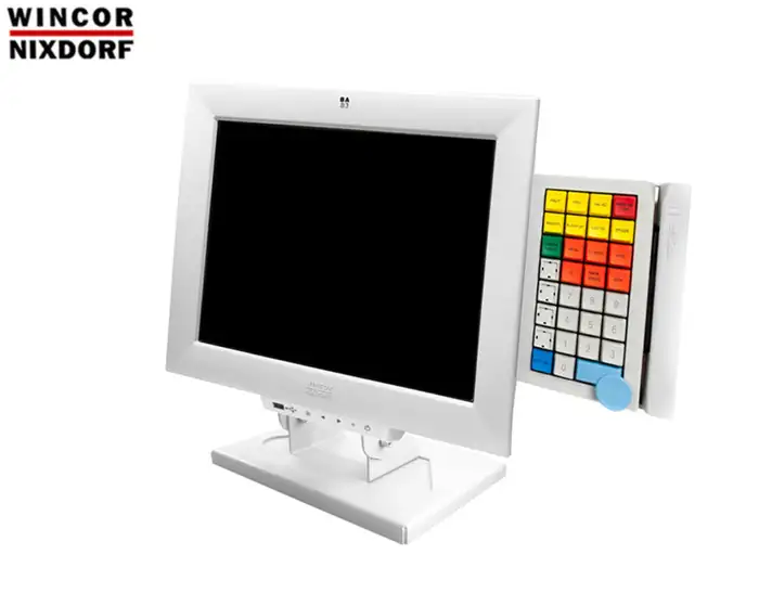 POS MONITOR 15" TFT Wincor Nixdorf BA83A White with KeyBoard