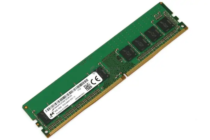 4GB MICRON PC4-19200T DDR4-2400T 1Rx8 CL9 ECC UDIMM 1.2V