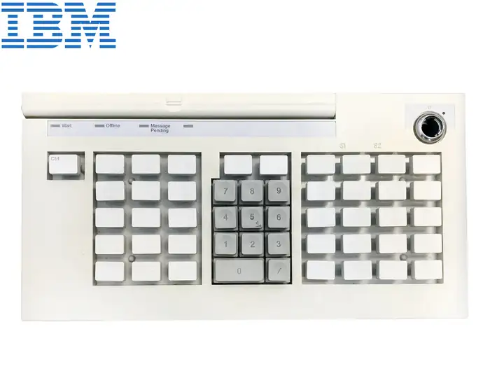 POS KEYBOARD IBM M7-1 WHITE RS485  WITH MSR & CABLE RS485