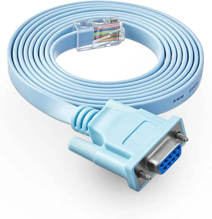 Console Cable 6ft with RJ45 and DB9F ACS-2600ASYN