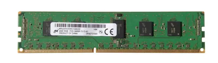 4GB MICRON PC3-14900R DDR3-1866 1Rx8 CL13 ECC RDIMM 1.5V