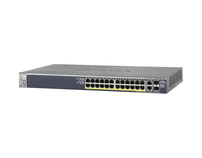 SWITCH ETH 24P 100MB & 2x1GB RJ45/SFP NETGEAR PROSAFE M4100-26-PoE+ MANAGED