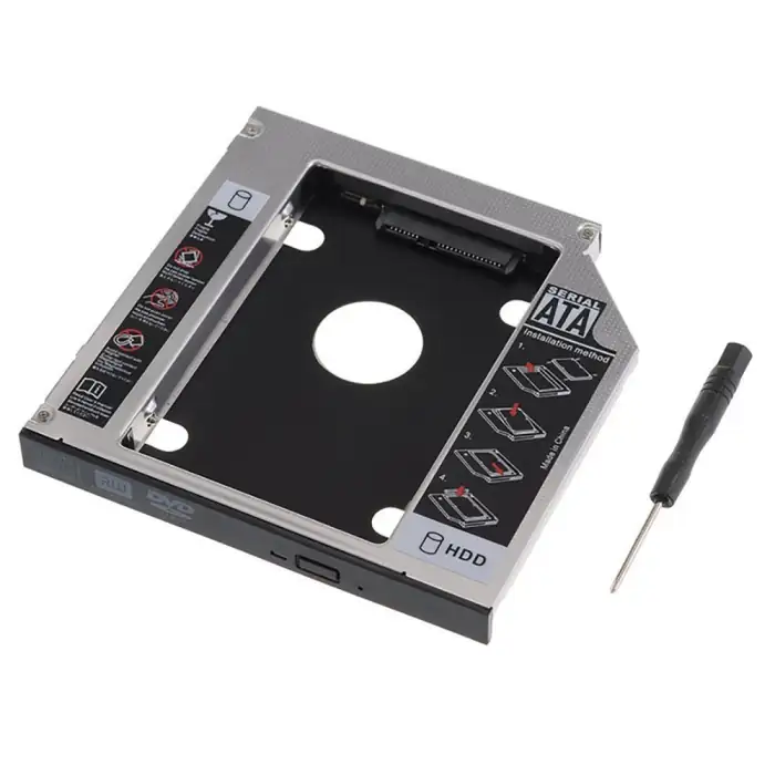 UNIVERSAL SECOND HDD TRAY 12.7MM SATA TO SATA