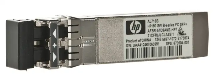 HP 8Gb SW B-Series FC SFP+ Transceiver 670504-001