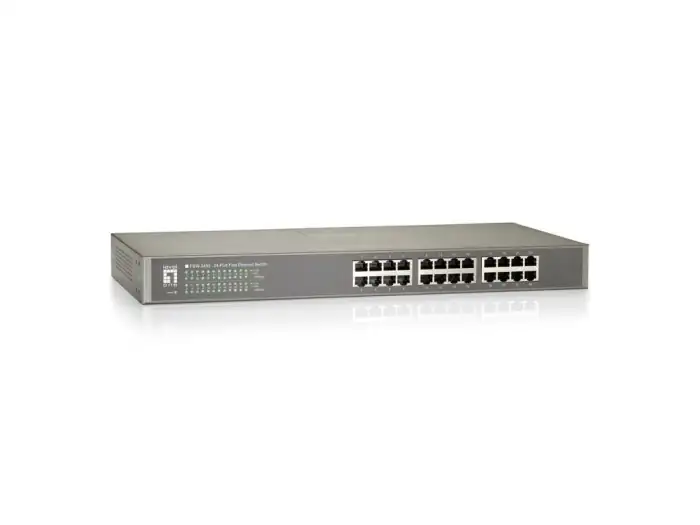 SWITCH ETH 24P 100MB LEVEL ONE RACKMOUNTED FANLESS