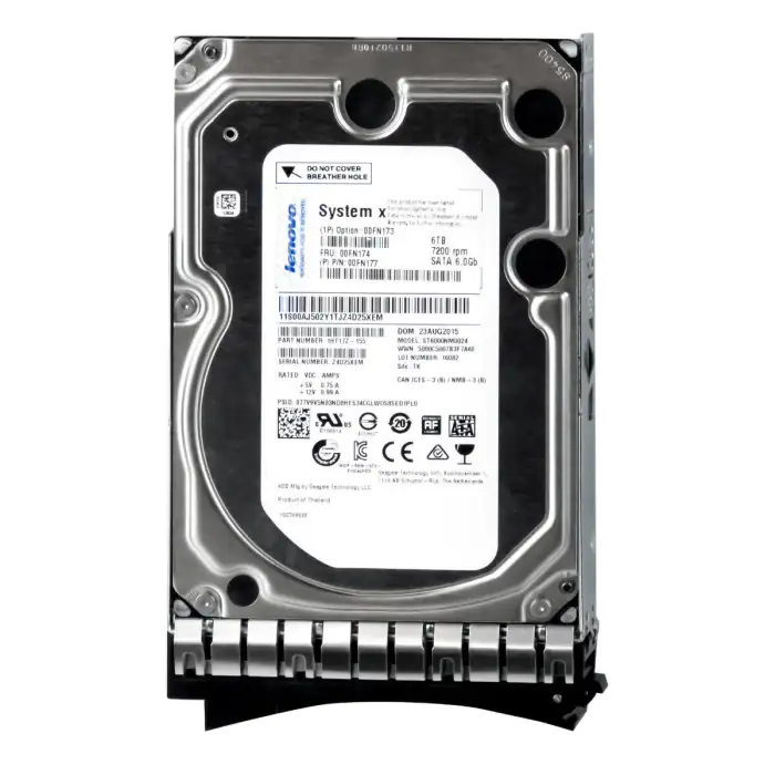 6TB 7.2K 6Gbps NL SATA 3.5in G2HS 512e HDD  00FN174