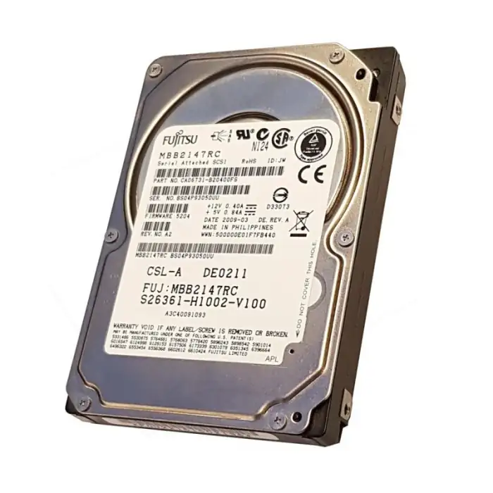 146GB SAS HDD 6G 10K 2.5in MBD2147RC