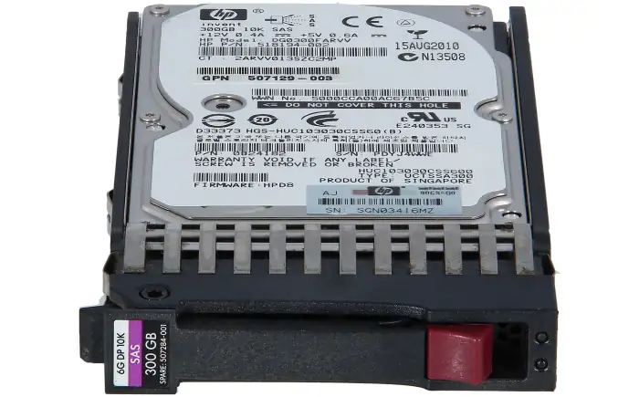 HP 300GB SAS 6G 10K SFF Hard drive 507127-B21