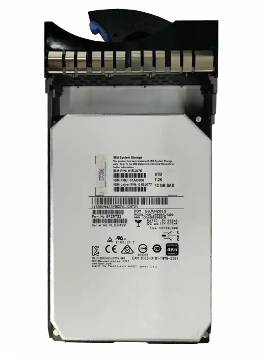 IBM 8TB 7.2K 3.5INCH NL SAS 12GBPS HARD DRIVE 01NN186