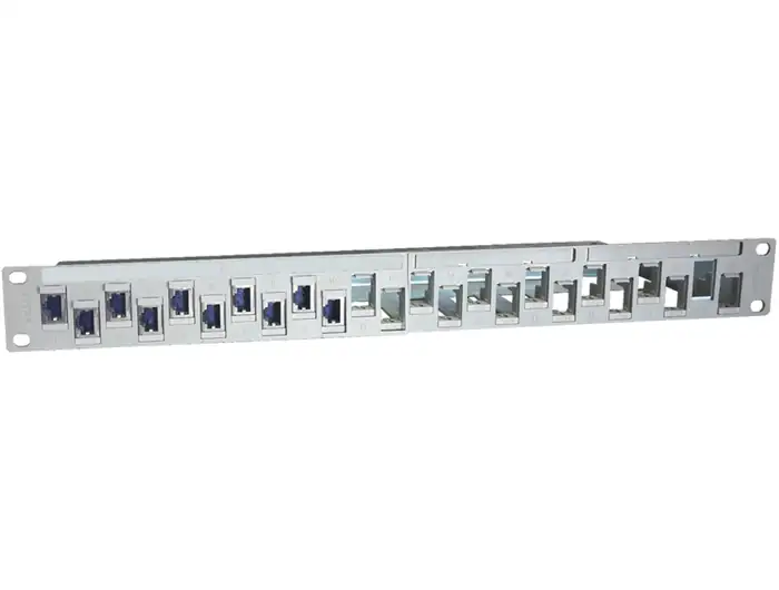 PATCH PANEL R&M R305117 24P 1U CAT6 WHITE SHIELDED W/O 14 PO