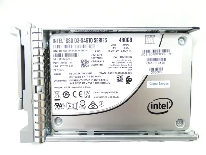 480GB 2.5in Enterprise performance 6GSATA SSD(3X endurance) UCS-SD480GIS3-EP