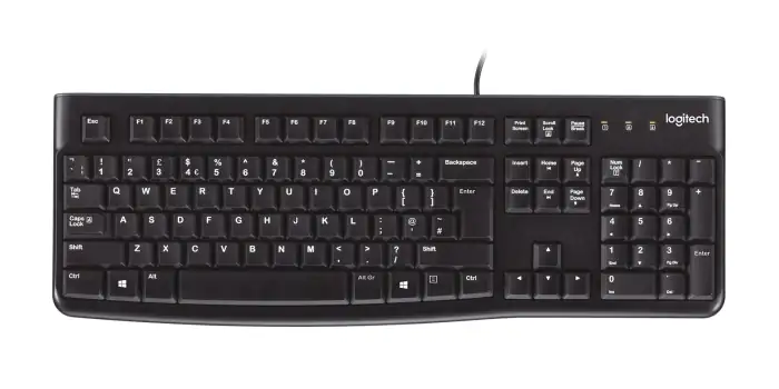 KEYBOARD LOGITECH K120 WIRED BLACK NEW