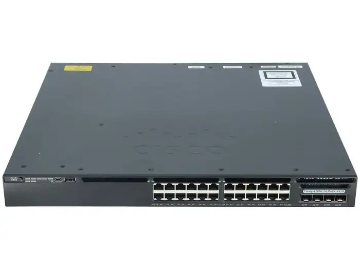 Cisco Catalyst 3650 24 Port Data 4x1G Uplink IP Base WS-C3650-24TS-S