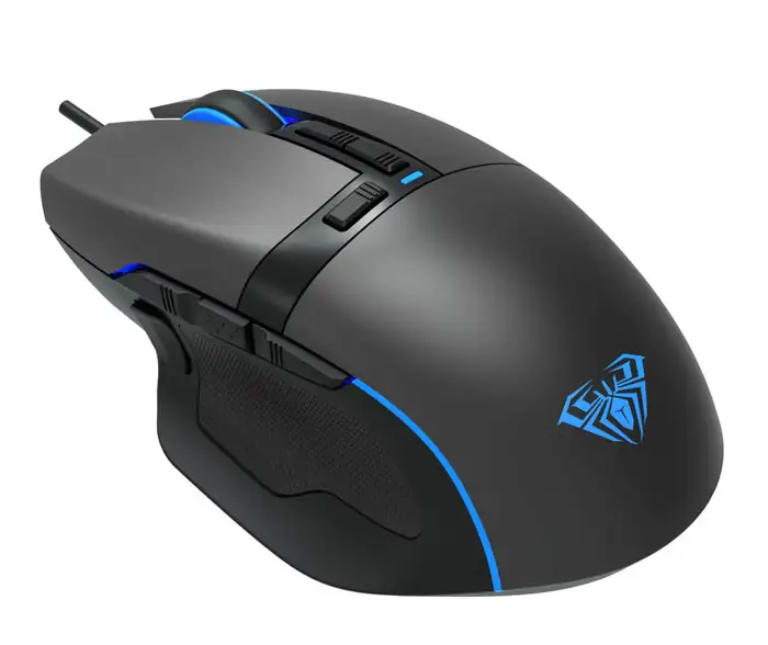 MOUSE AULA F808 RGB WIRED USB BLACK NEW