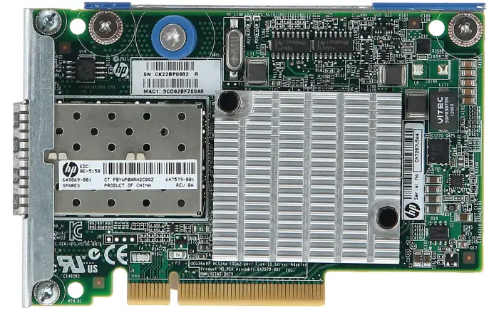 HP 530FLRSFP+ 10Gb 2-Port FlexLOM Ethernet Adapter 647581-B21