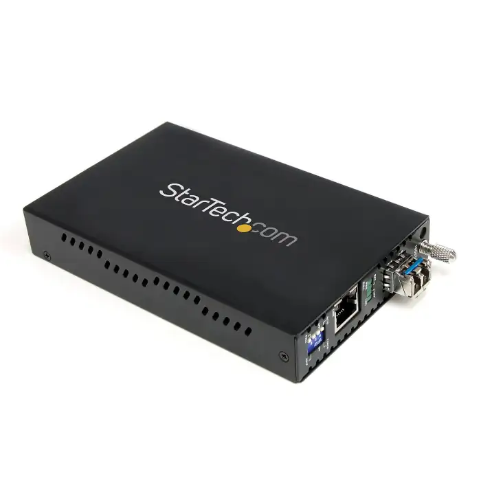 STARTECH GIGABIT SINGLE-MODE LC FIBER MEDIA CONVERTER NEW