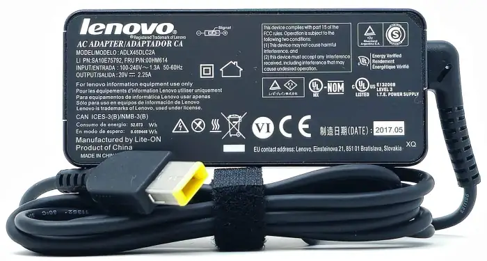 AC ADAPTER IBM-LENOVO 45W (YELLOW SQUARE)
