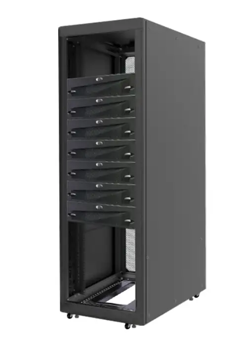 RACK 40U 190x61x97 EMC T-RACK CABINET w/FR. BEZEL/WHEELS