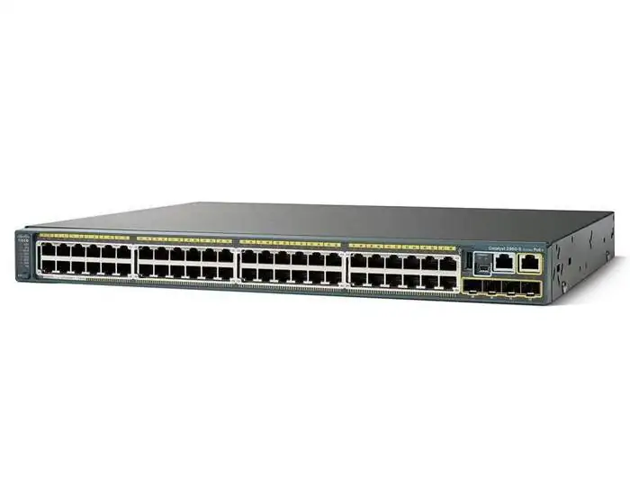 SWITCH ETH 48P 1GBE & 2SFP+ 10GB CISCO CATALYST 2960-X  PoE+ 1xPSU LAN Base WS-C2960X-48LPD-L