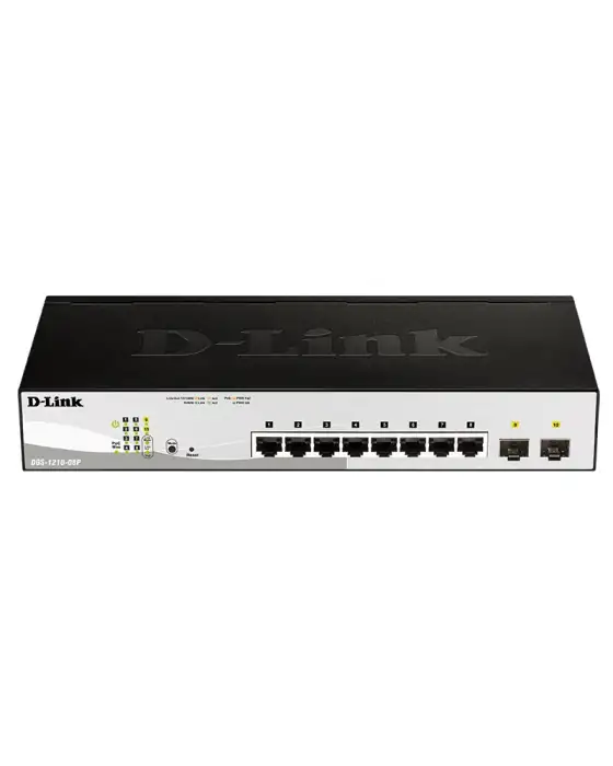 SWITCH ETH 8P 1GBE 2x1GBE SFP D-LINK DGS-1210 POE 65W NEW