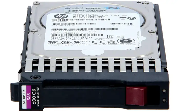 HP 600GB SAS 6G 10K SFF Hard drive 581311-001
