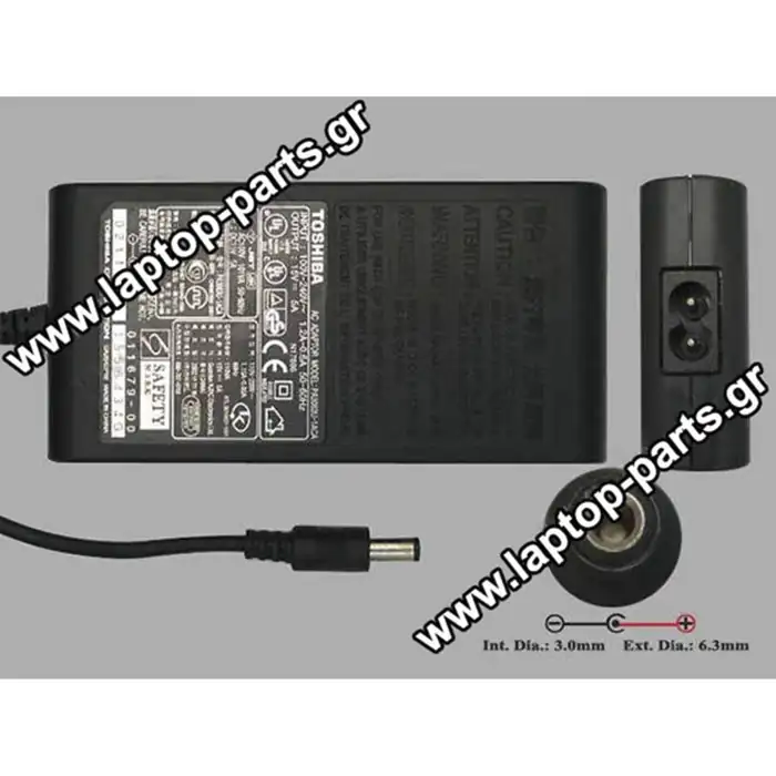 AC ADAPTER TOSHIBA 15V/5A/75W (6.3*3.0) - PA3083U-1ACA