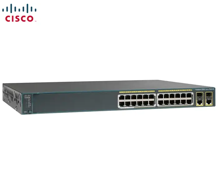 SWITCH ETH 24P 1GBE CISCO 2960 PoE 2xSFP LAN-B WS-C2960-24PC-L