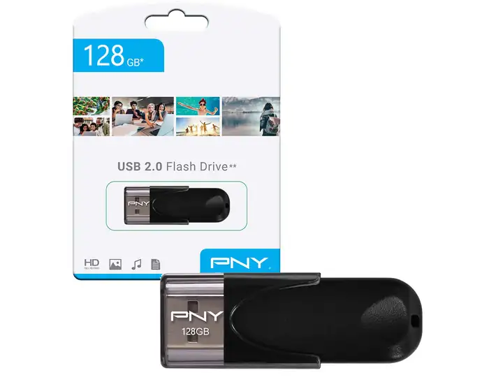 USB FLASH DRIVE PNY 128GB USB 2.0 NEW