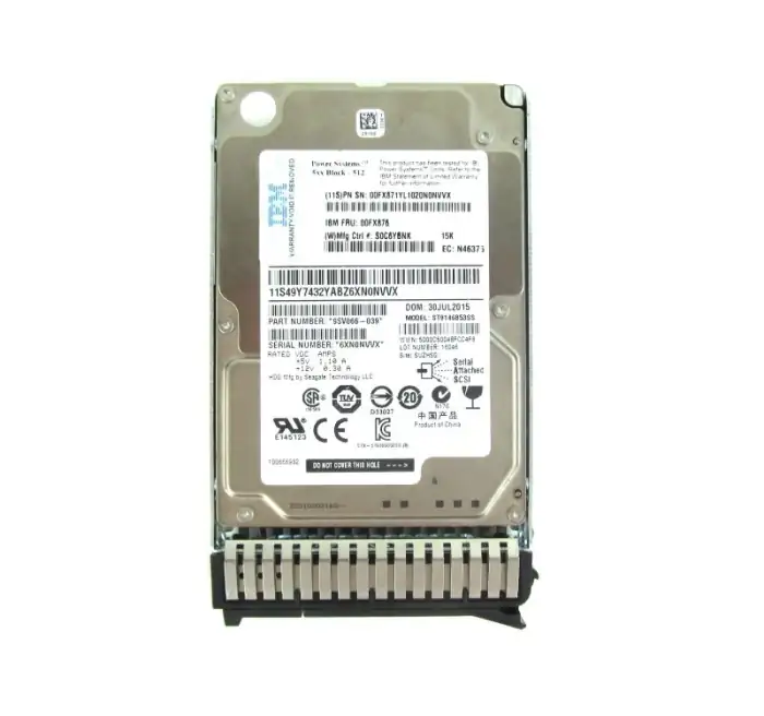 300 GB 15K RPM (4224 block size) small form factor 01LU579