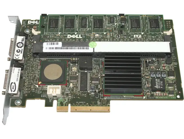 RAID CONTROLLER DELL PERC 5E 256MB/TBBU/PCI-E/3GB/2CHx4 EXT