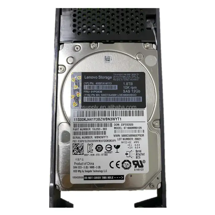 Lenovo ThinkSystem DE Series 1.8TB 10K 2.5in HDD 2U24 01PG636