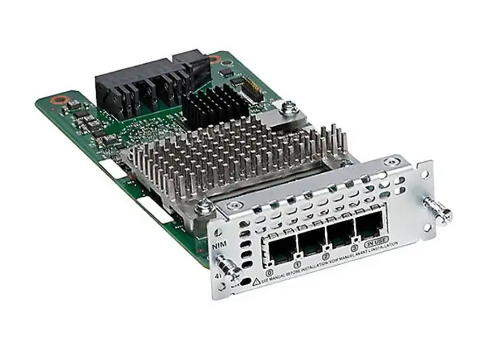 4-Port Network Interface Module - FXS. FXS-E and D NIM-4FXS