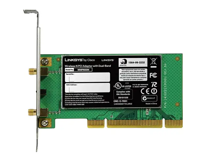 NIC LINKSYS WIRELESS-N DUAL NO ANTENNA PCI