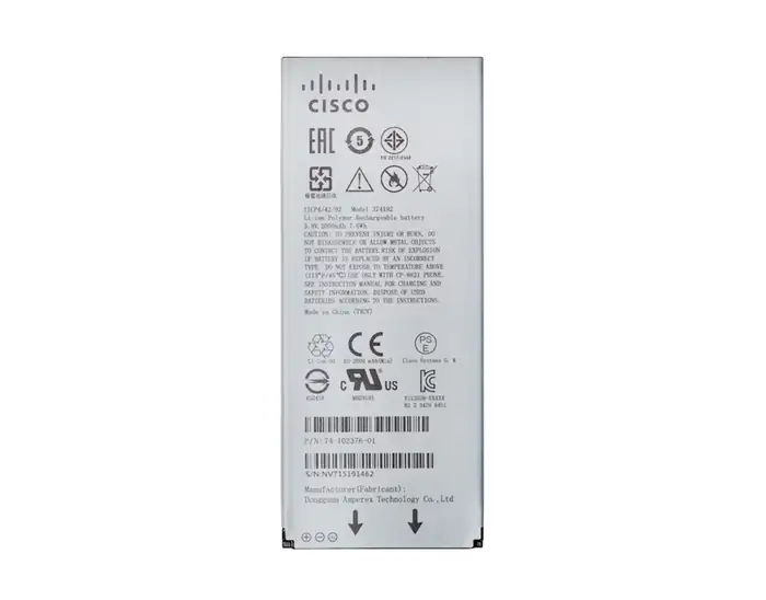 BATTERY CISCO WIRELESS IP PHONE 8821 COMPATIBLE NEW