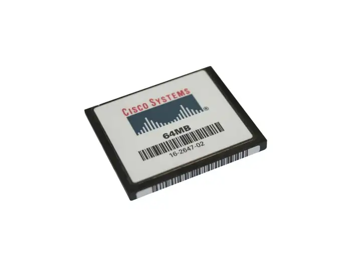 FLASH CARD CISCO MEM2800-64CF= 64MB CF FOR 2801