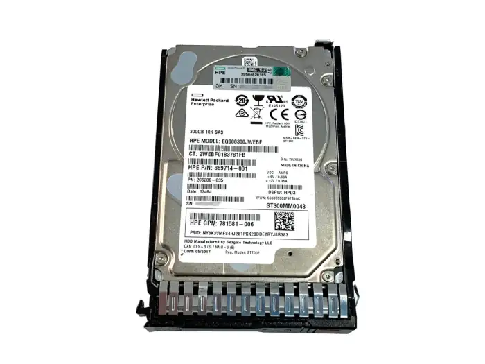 HP 300GB SAS 6G 10K SFF HDD for G8-G10 Servers  768788-001-G8-6G