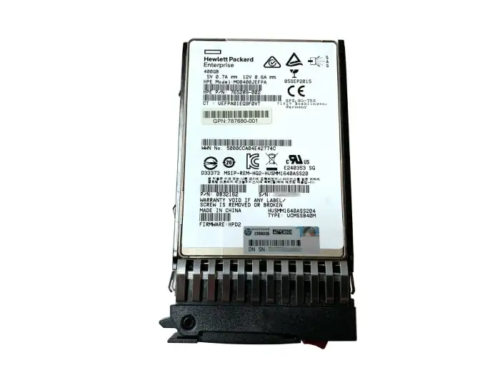 HP 400GB SAS 12G EM SFF SSD for MSA Storage  J9F37A