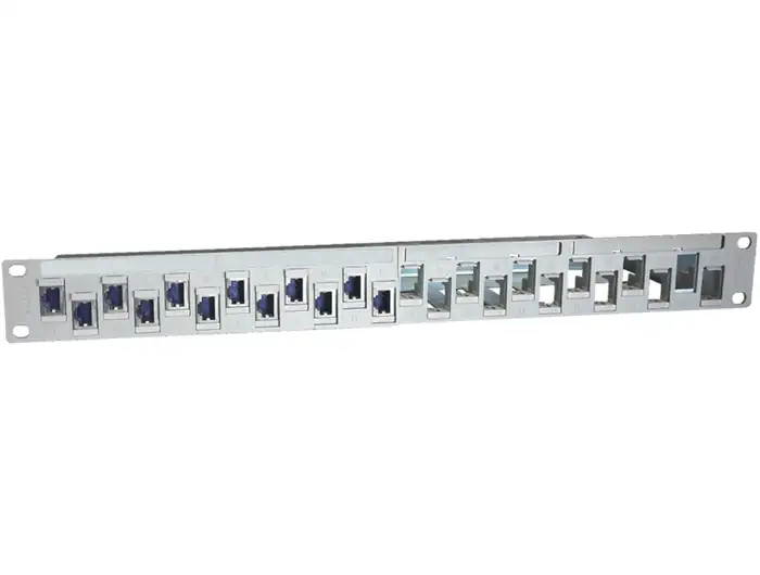 PATCH PANEL R&M R305117 24P 1U CAT6 WHITE SHIELDED W/O 10PO