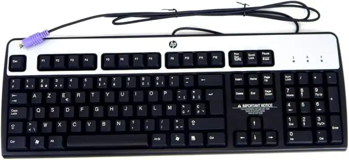 KEYBOARD HP BL/PS2/UK